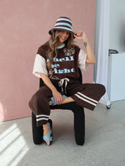 Morning Mantra Oversized Tee | Shell