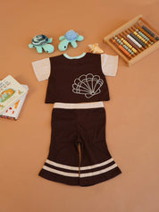 The Perfect Shell Set: Oversized Kids Tee + Bambino Flare Pants