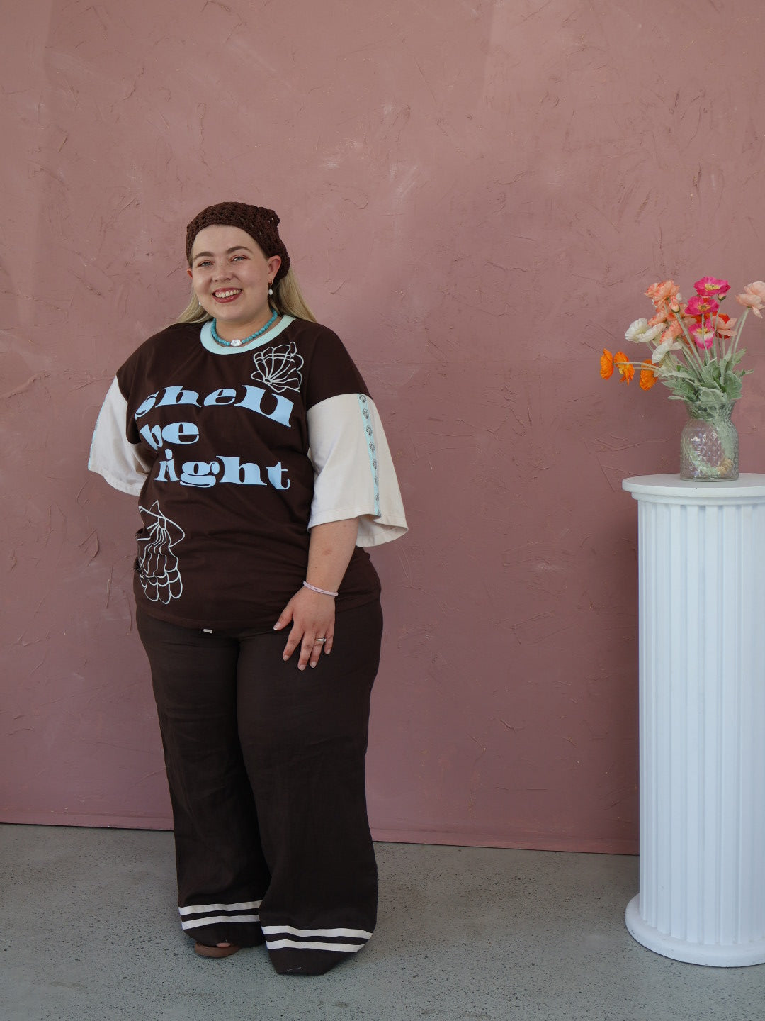 Morning Mantra Oversized Tee | Shell
