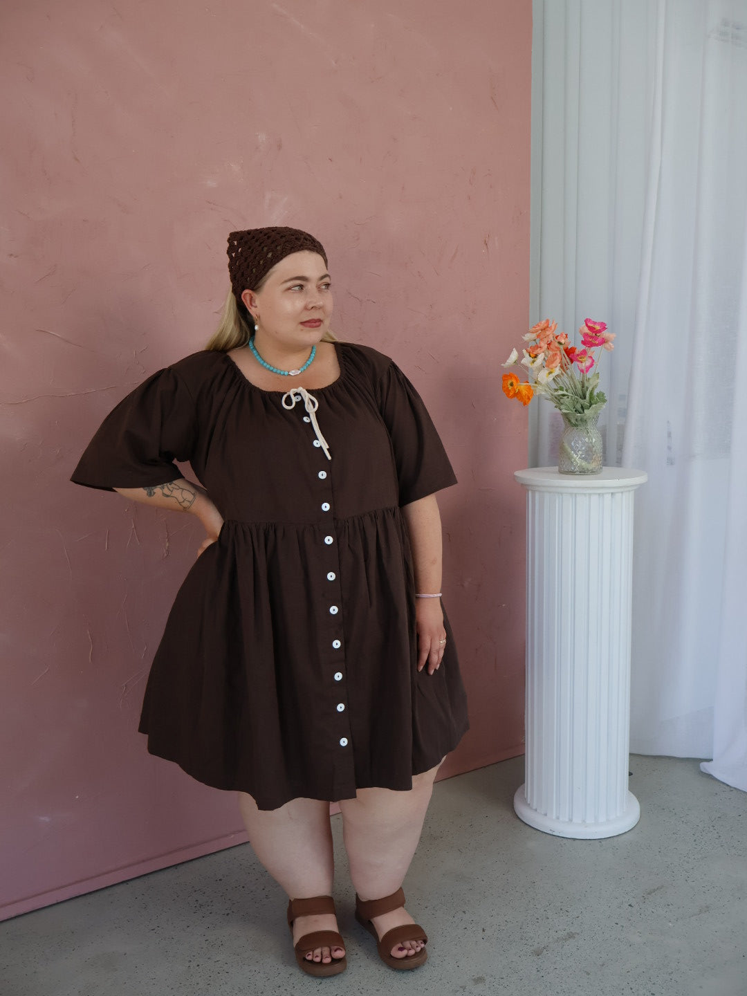 Linen Smock Dress Linen Smock Dress