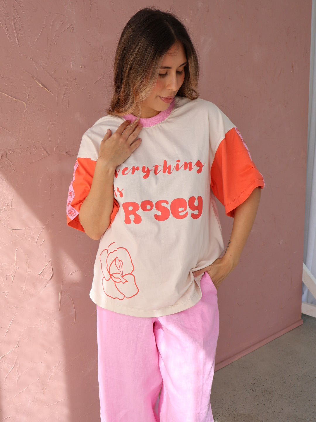 Morning Mantra Oversized Tee | Rosey