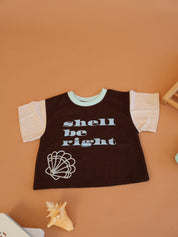 The Perfect Shell Set: Oversized Kids Tee + Bambino Flare Pants