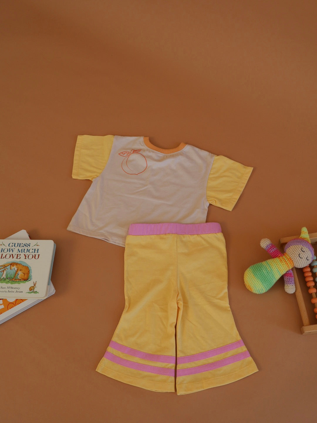 The Perfect Peachy Set: Oversized Kids Tee + Bambino Flare Pants