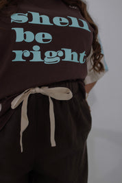 Oversized Cotton Tee | Shell