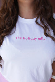 Crop Cotton Tee | Holiday