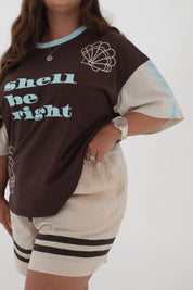 Oversized Cotton Tee | Shell