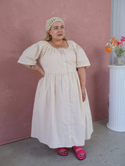 Maple Midi Dress | Natural Linen