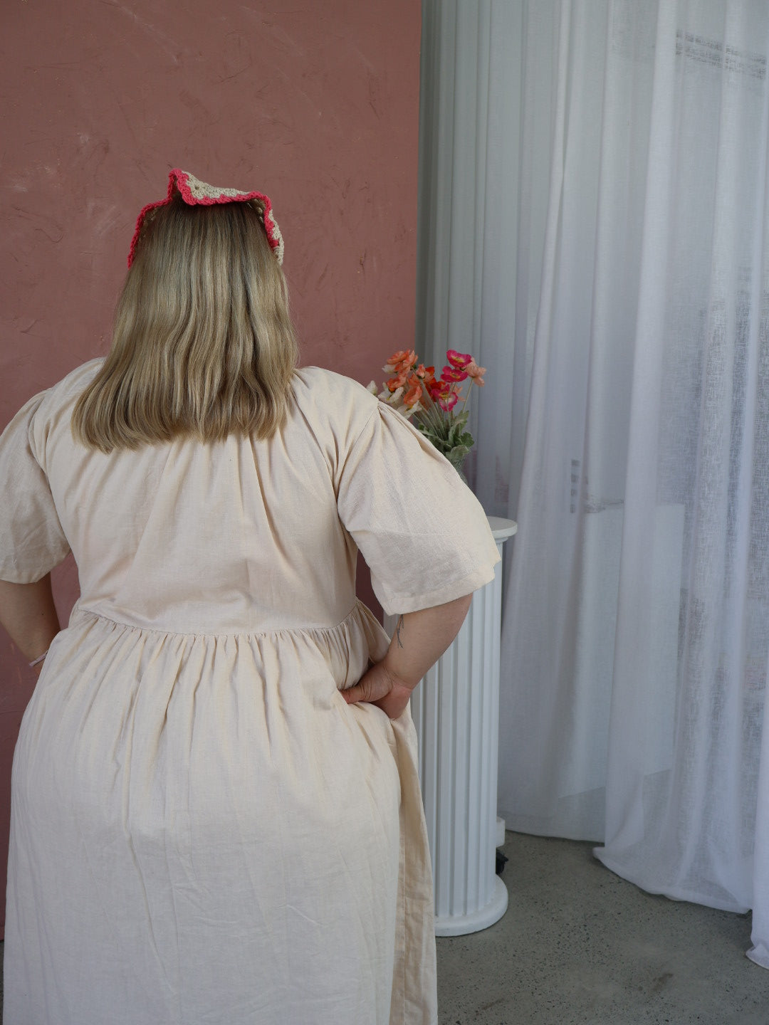 Maple Midi Dress | Natural Linen