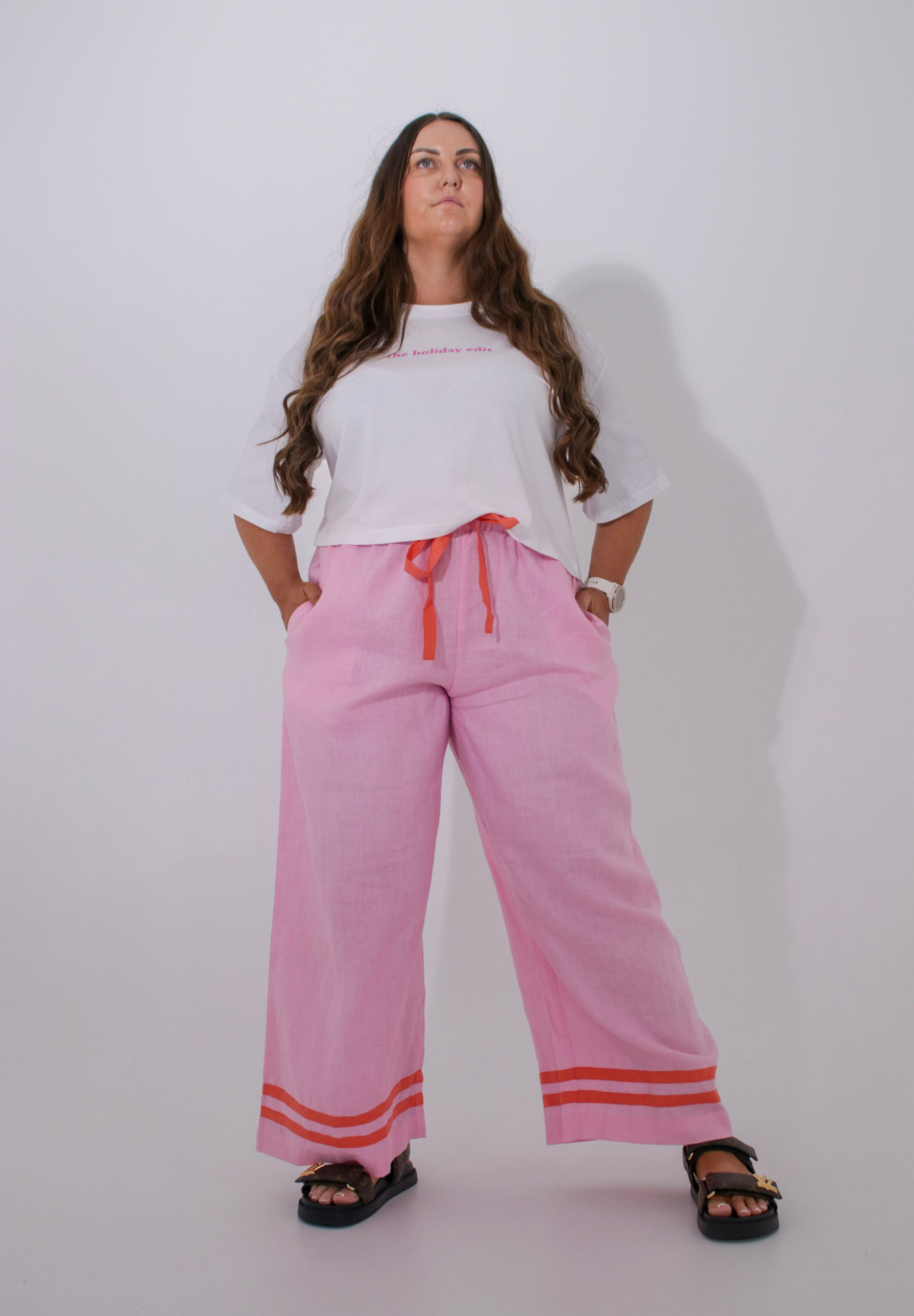 Wide Leg Linen Pants | Blossom