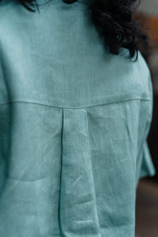 Linen Button Up | Sea Mist
