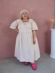 Maple Midi Dress | Natural Linen