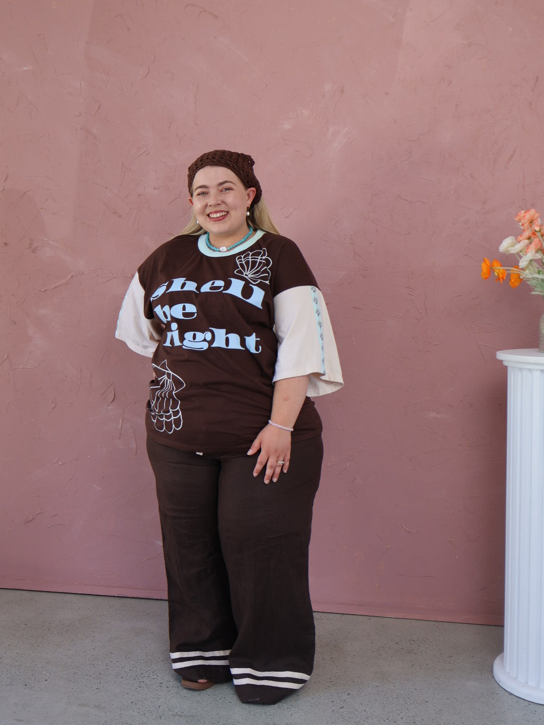 Freya Wide Leg Pants | Coco + Natural Linen