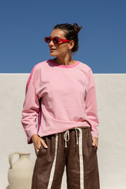 Long Sleeve Cotton Tee | Berry Trio