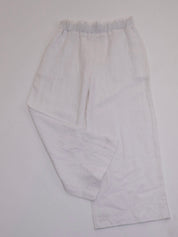 Agnes Pants - White Linen