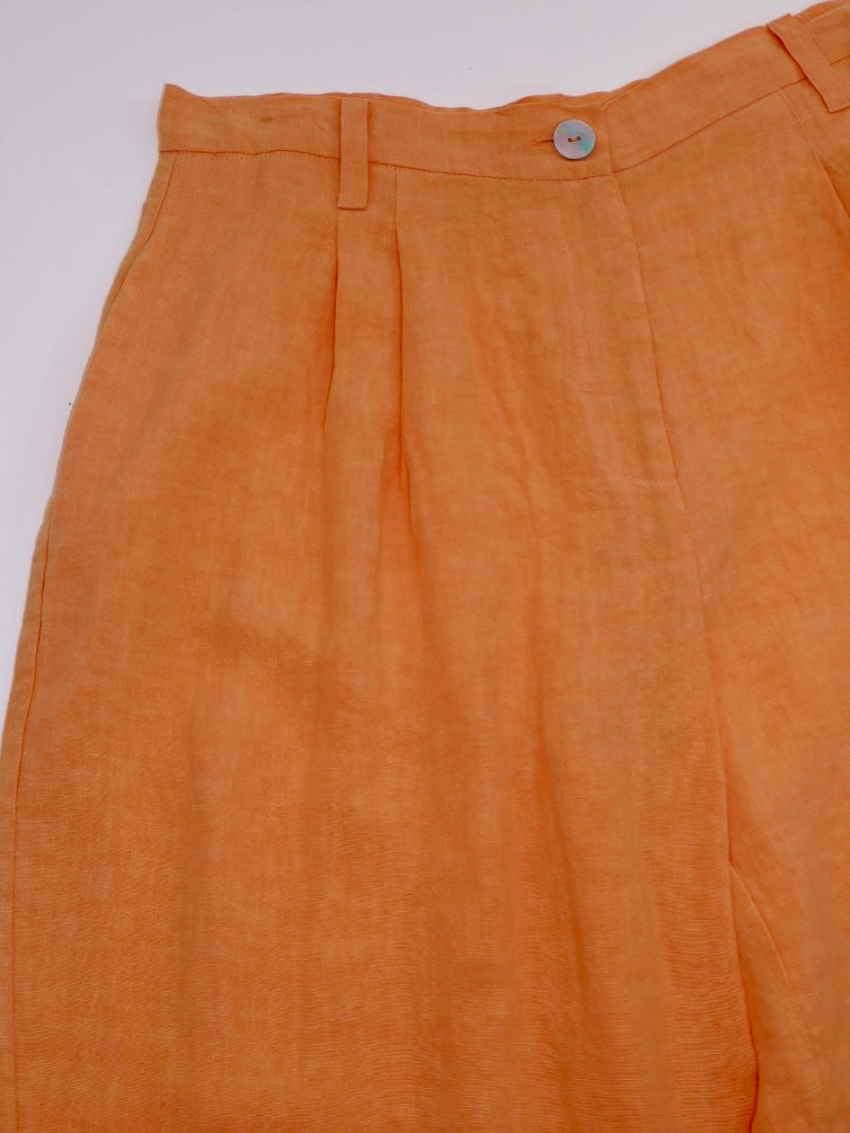 Henry Pants - Blossom Orange Linen