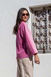 Long Sleeve Cotton Tee | Berry Trio