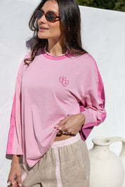 Long Sleeve Cotton Tee | Berry Trio