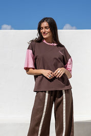 Relaxed Cotton Tee | Coco Blush