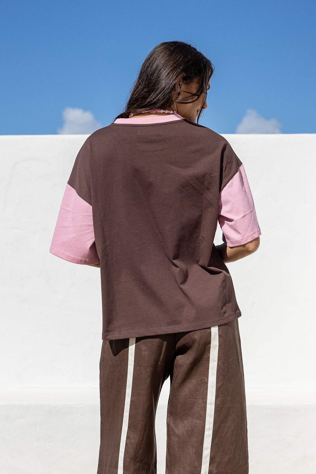 Relaxed Cotton Tee | Coco Blush