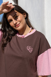 Relaxed Cotton Tee | Coco Blush