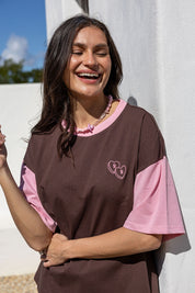 Relaxed Cotton Tee | Coco Blush