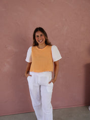 ROSE + REGGIE LINEN TOP