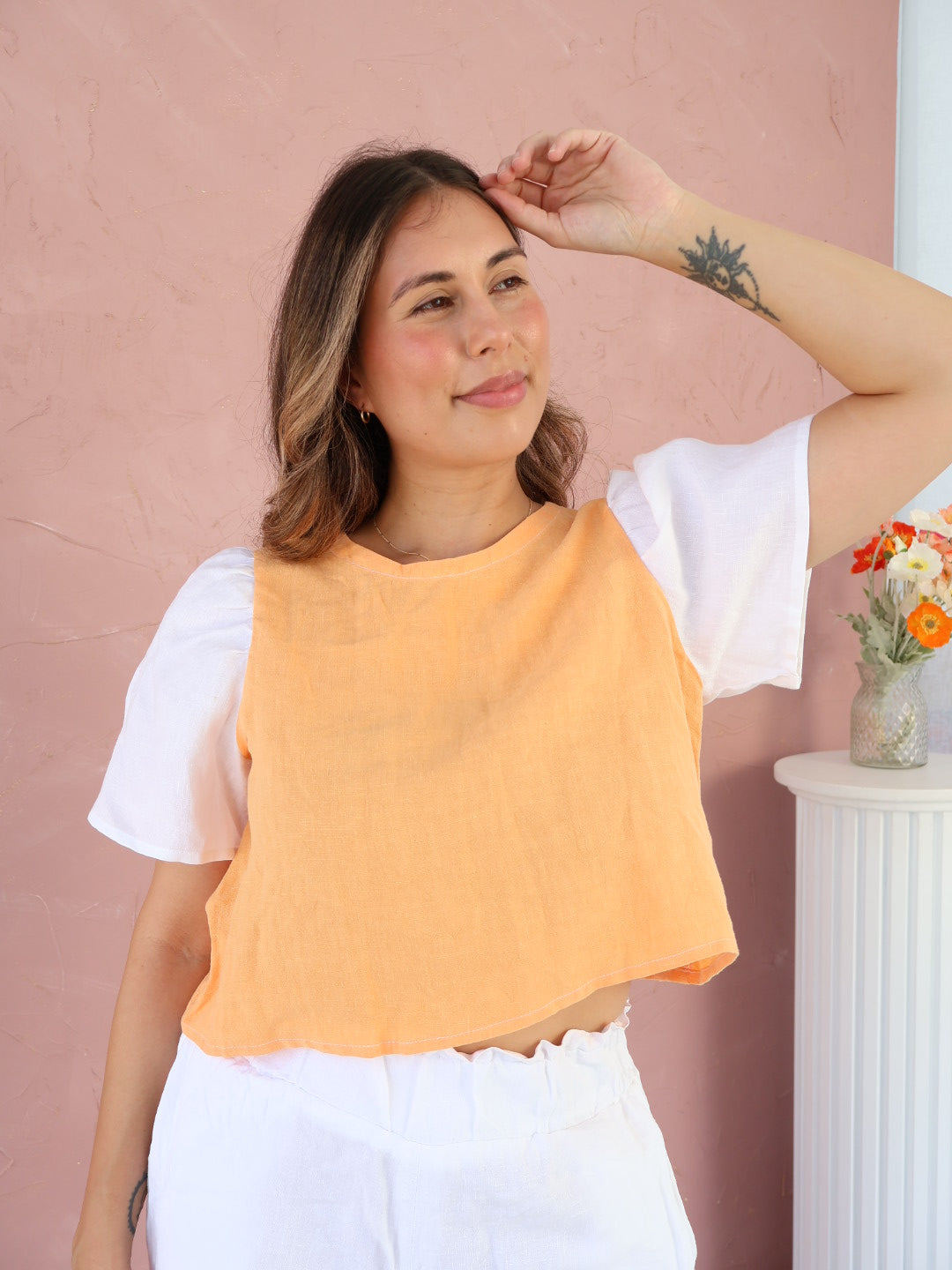 ROSE + REGGIE LINEN TOP