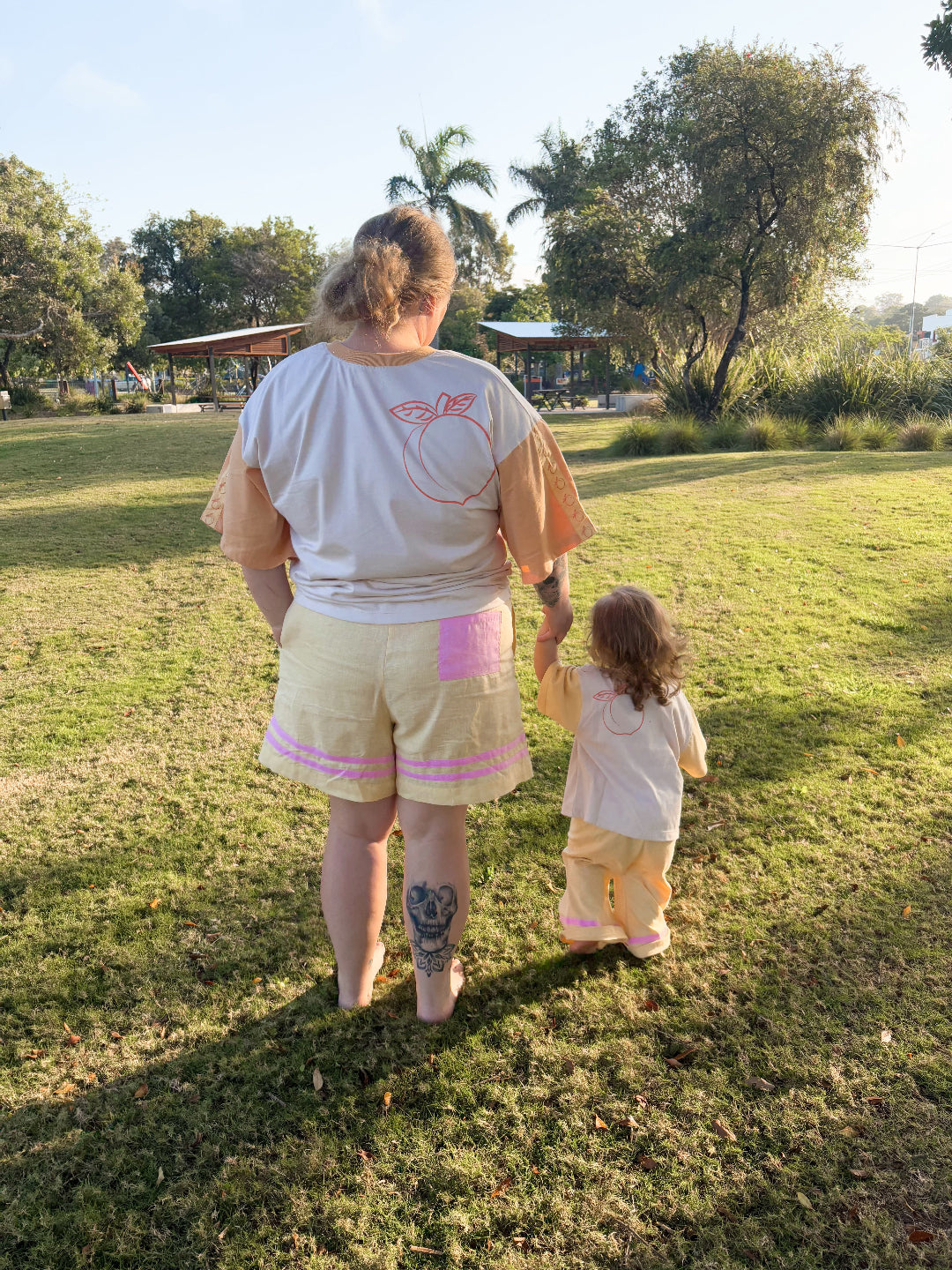 Mummy + Mini Peachy Tee - ROSE + REGGIE