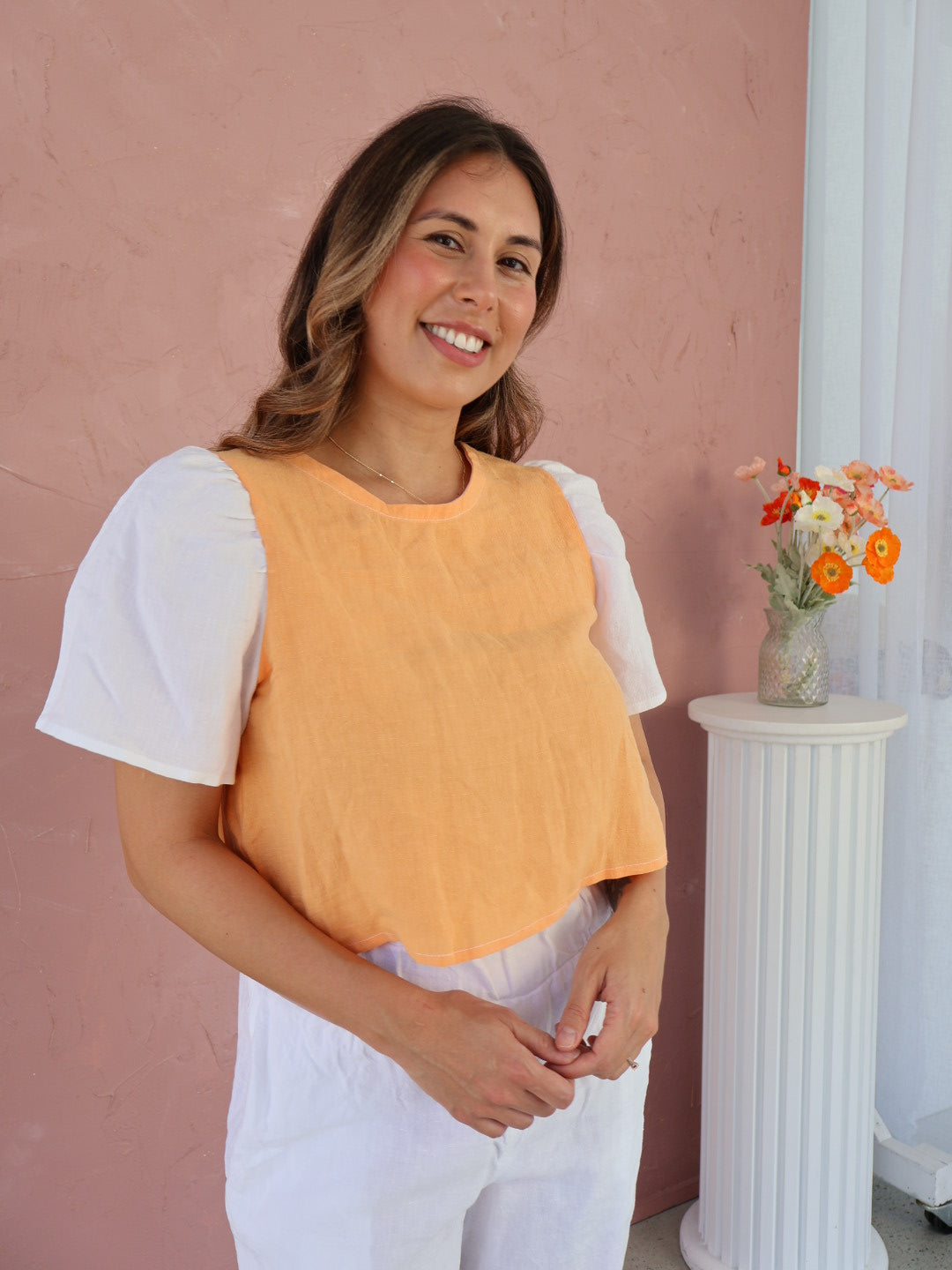 ROSE + REGGIE LINEN TOP