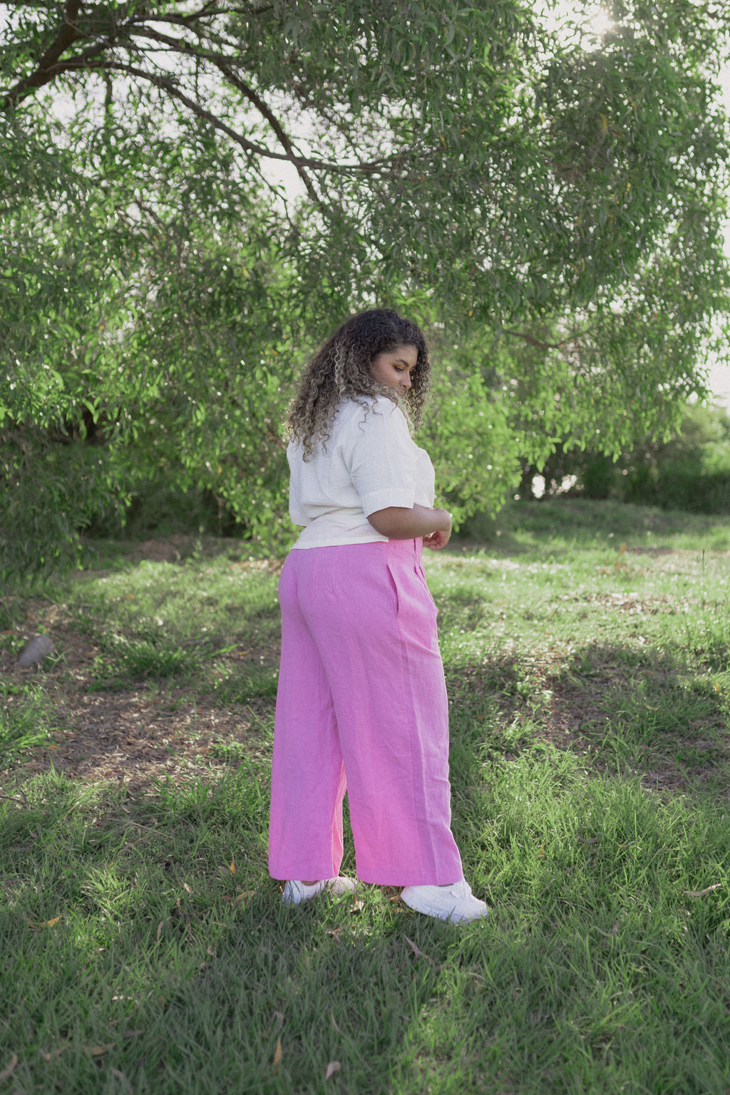Henry Pants - Candy Pink Linen
