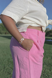 Henry Pants - Candy Pink Linen