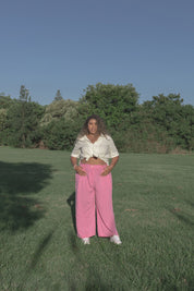 Henry Pants - Candy Pink Linen