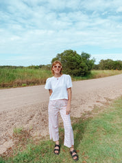 Agnes Pants - Cotton Pink Checks