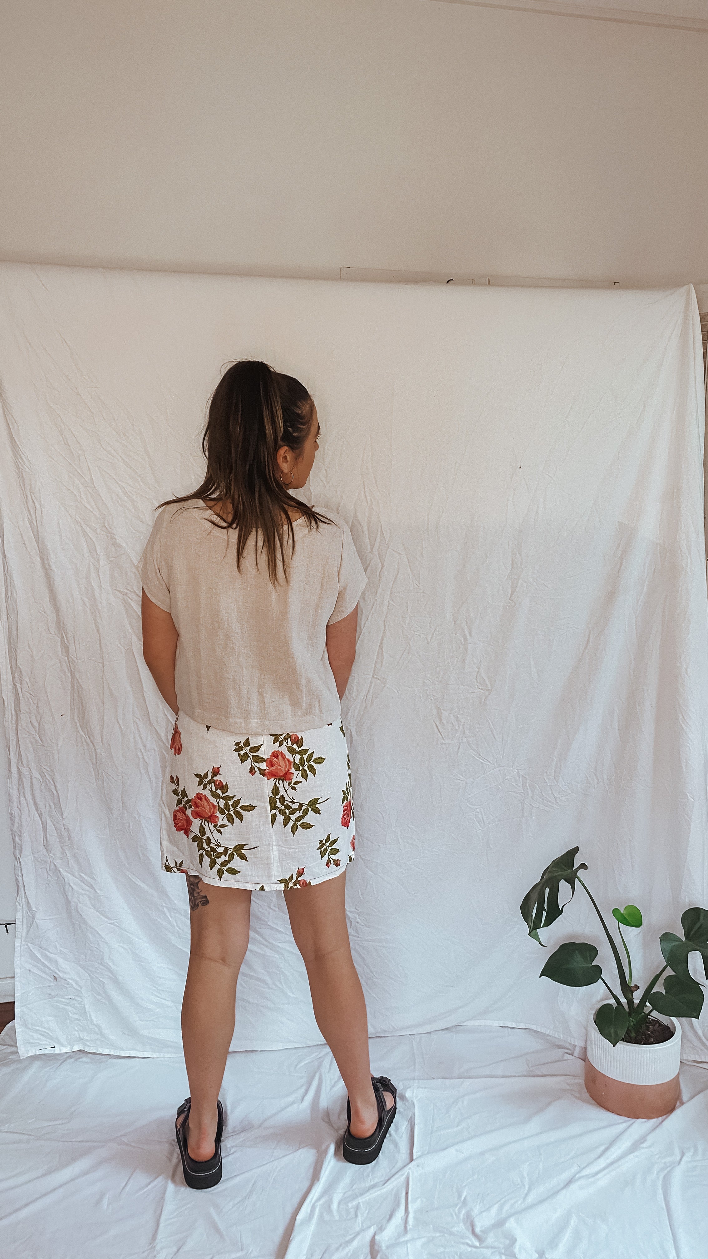 Sass Skirt - Vintage Rose Garden