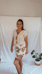 Sass Skirt - Vintage Rose Garden