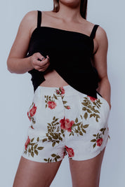 Harriet Pleat Pants - Vintage Rose Garden